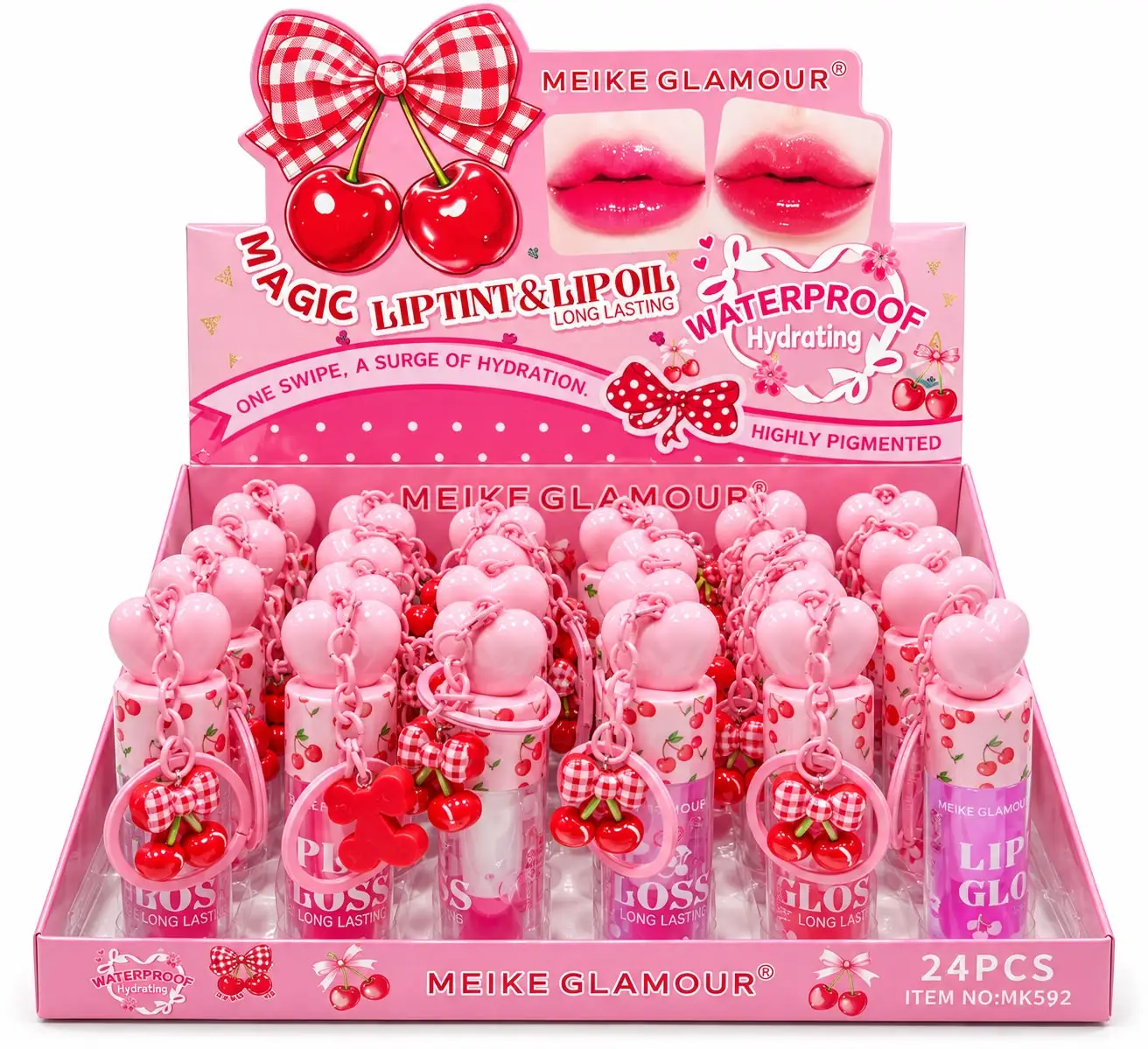 Lip Gloss con llavero - meike glamour